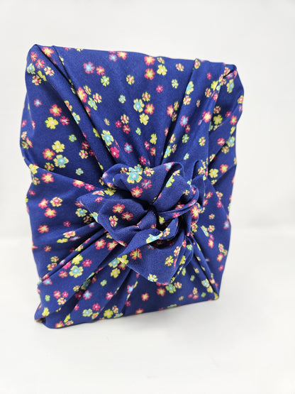Small Posies Furoshiki Reusable Gift Wrap, 15" & 20"