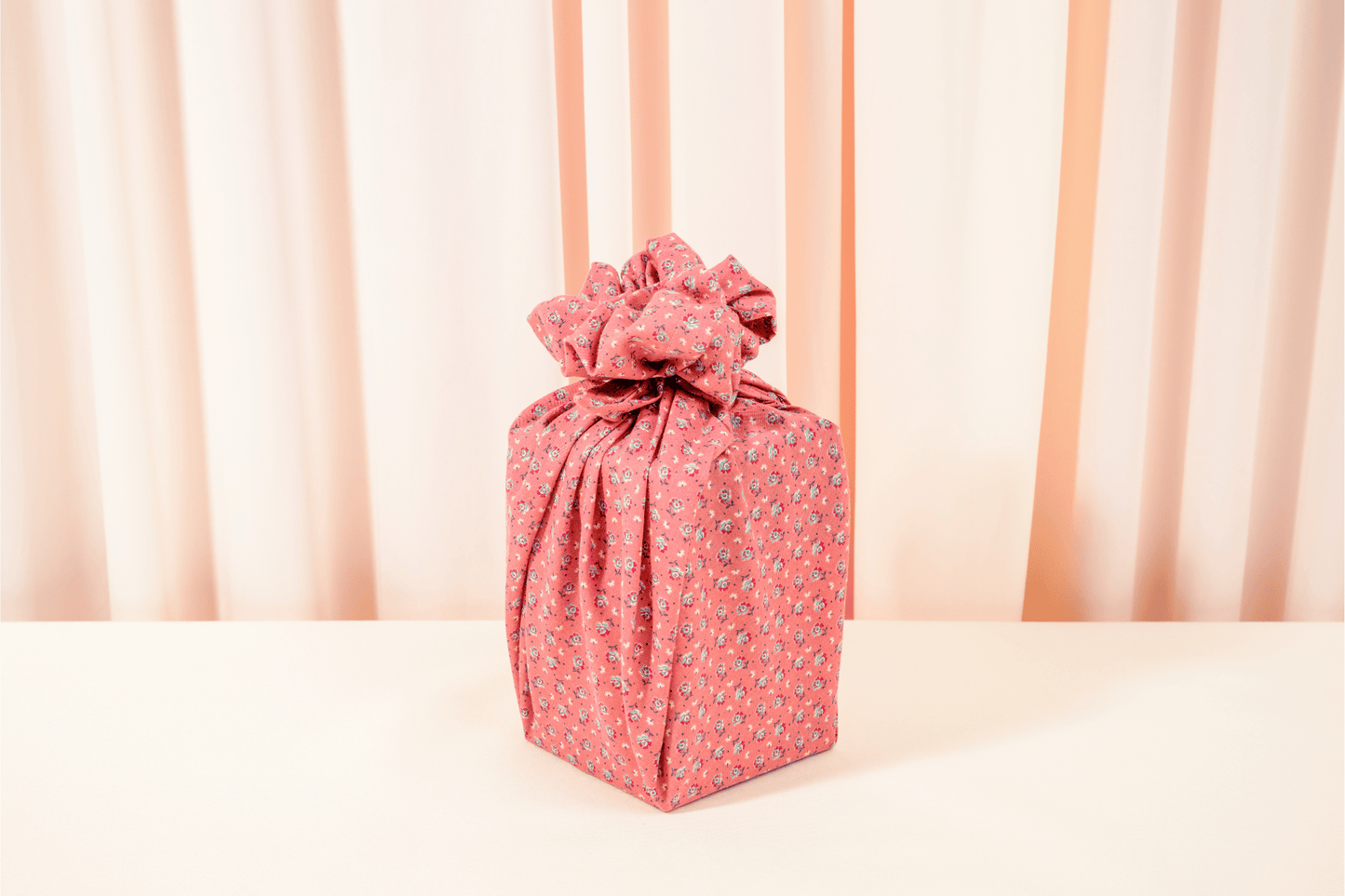 Pink Small Florals Furoshiki Reusable Gift Wrap, 15" & 20"