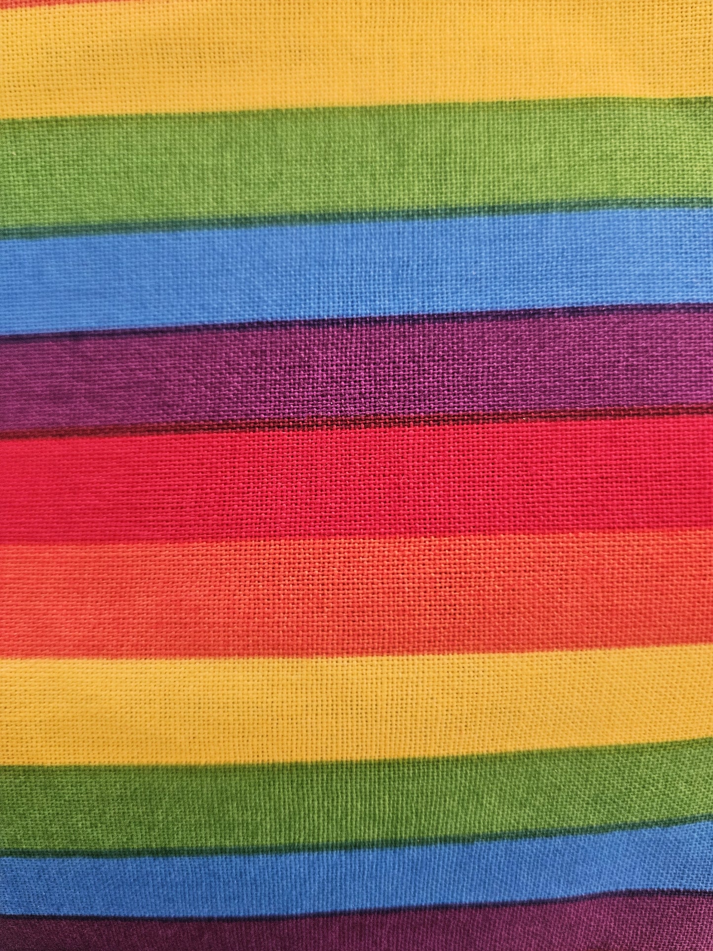 Rainbow Stripe Pride Furoshiki Reusable Gift Wrap, 15" & 25" & 30", upcycled cotton